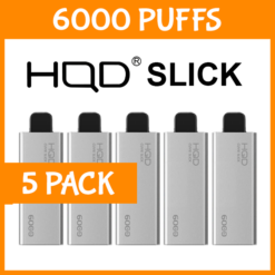 5 PACK – HQD SLICK – 6000 PUFFS