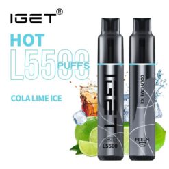 COLA LIME ICE – IGET HOT – 5500 PUFFS