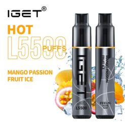 MANGO PASSION FRUIT ICE – IGET HOT – 5500 PUFFS