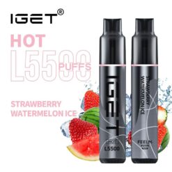 STRAWBERRY WATERMELON ICE – IGET HOT – 5500 PUFFS
