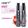 STRAWBERRY ICE – IGET HOT – 5500 PUFFS