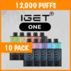 10 PACK – IGET ONE – 12000 PUFFS
