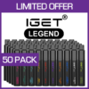 IGET LEGEND – 4000 PUFFS  – 50 PACK