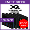 X-QLUSIVE – 2500 PUFFS – 100 PACK